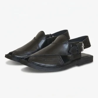 Black Peshawari Shoes