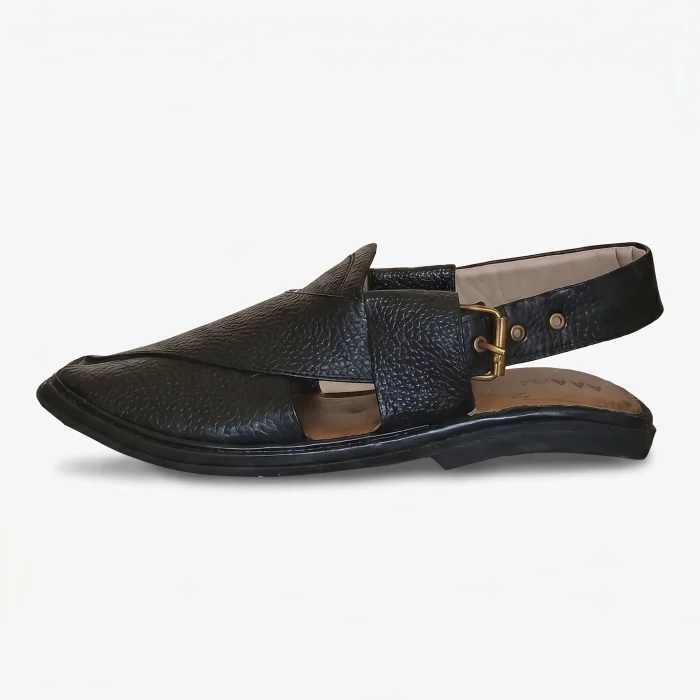 Peshawari Shoes Black Dotted
