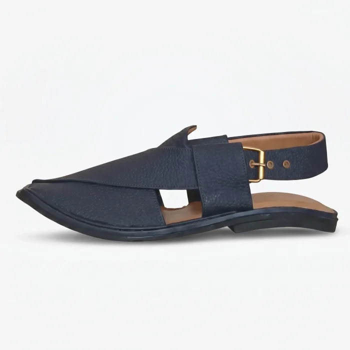 Peshawari Shoes Blue Dotted