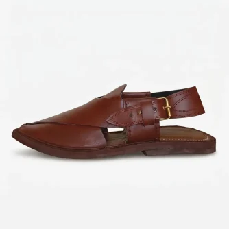 Peshawari Shoes Red Brown
